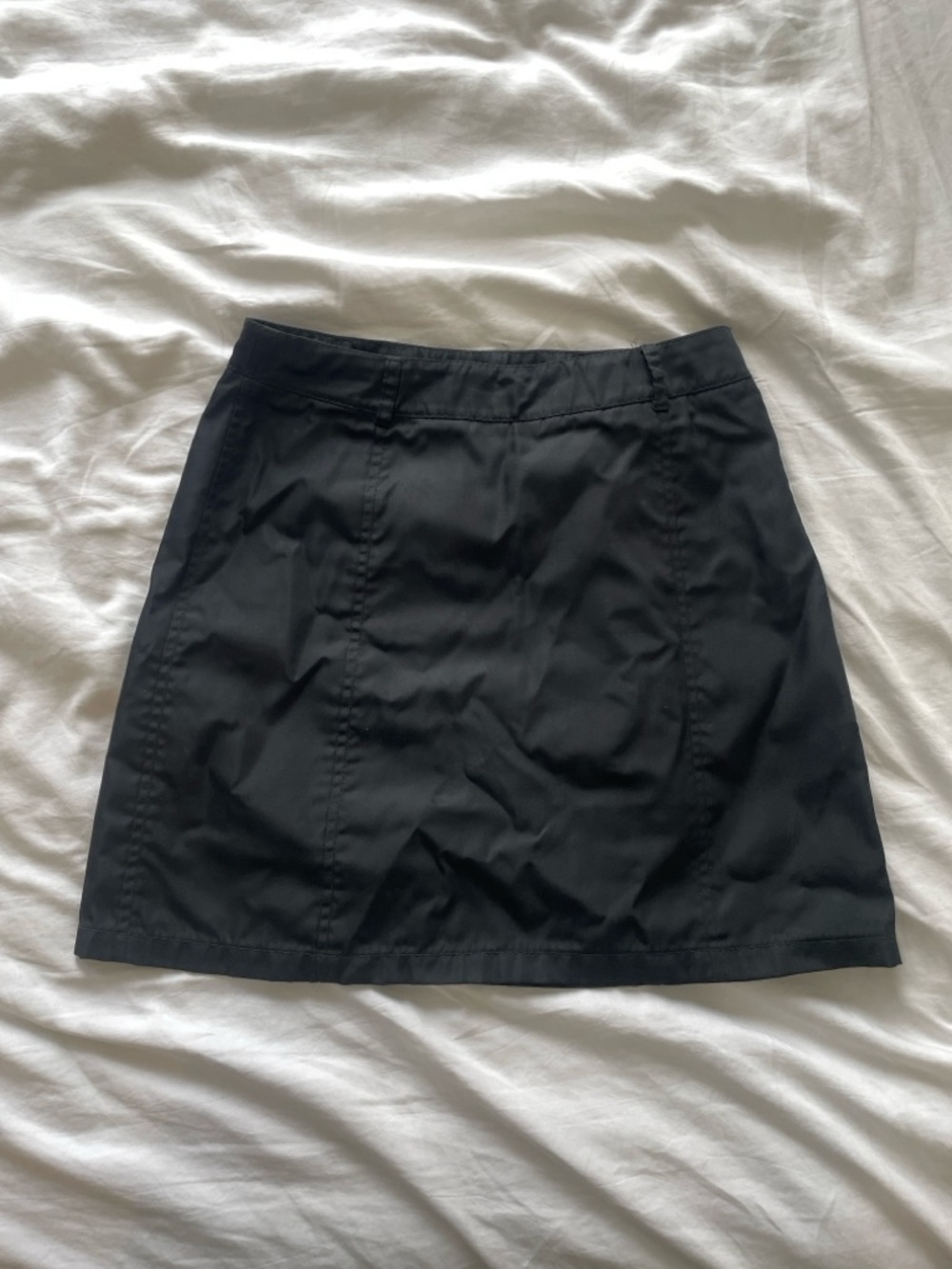 Prada nylon Black Mini Skirt